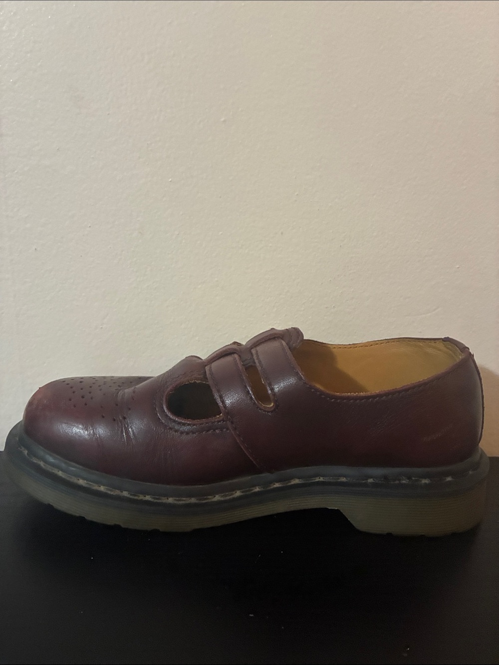 Dr. Martens 8065 Mary Jane shoes dark red or chestnut leather size 7 - Picture 3 of 9